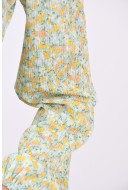 Bluza Dama Only Onlpella V-Neck Light Green Small Flower